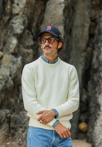 Back in stock ! Pull Militaire Lambswool Crème
