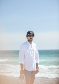 Cardigan Shirt Oxford White