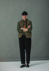 Chino Militaire Velours Noir - Comfort Fit