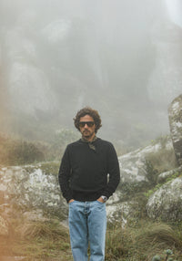 Pull Col Rond Lambswool Noir