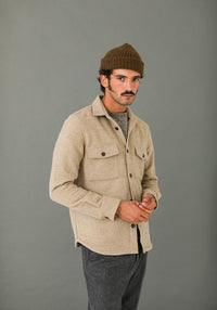 Surchemise Laine Mérinos Crème - New Fit