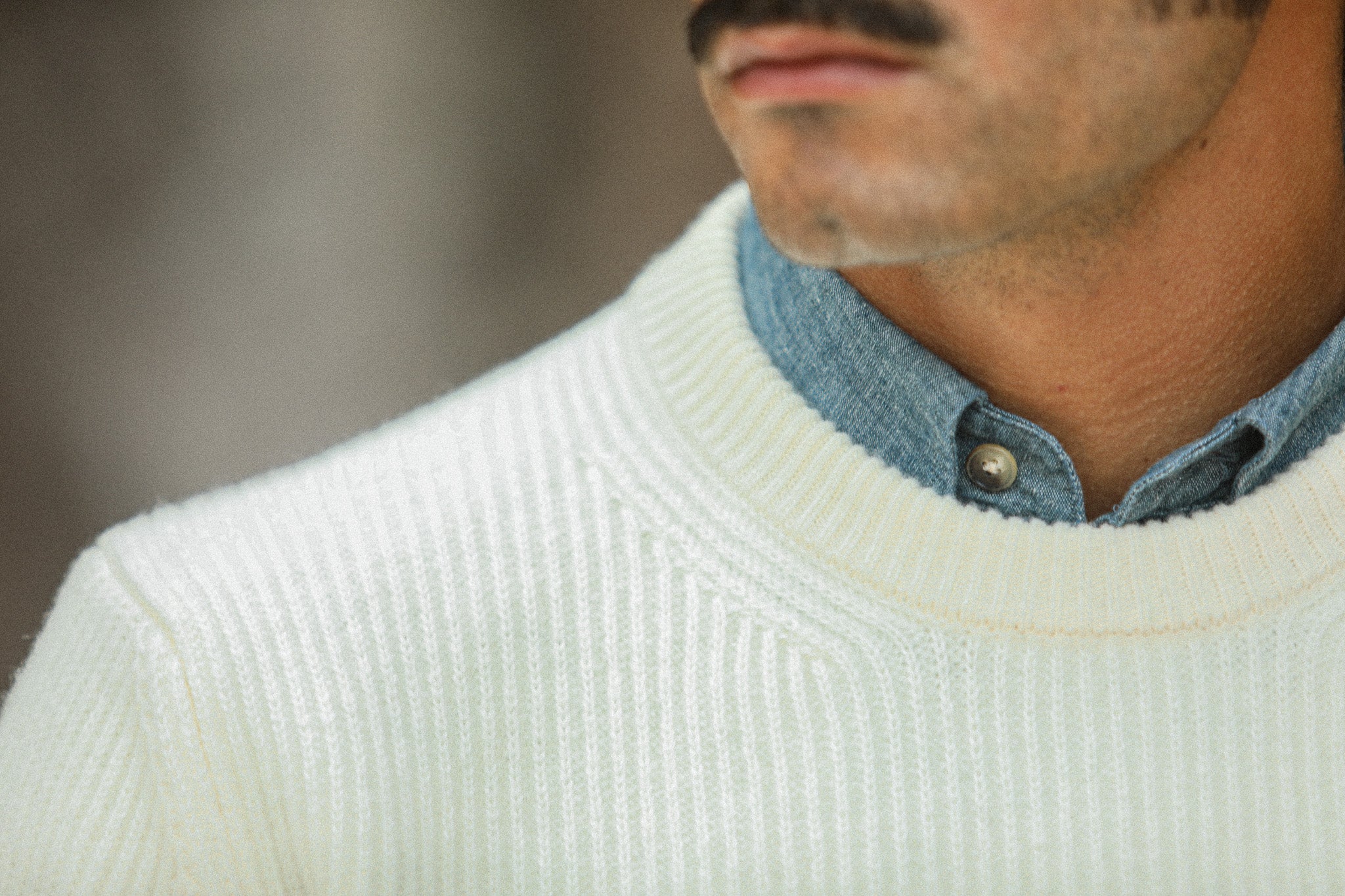 Back in stock ! Pull Militaire Lambswool Crème