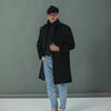 Manteau Long - Laine & Cachemire Noir