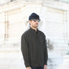 Chemise Velours Japan Stripes Khaki - New Modern Fit