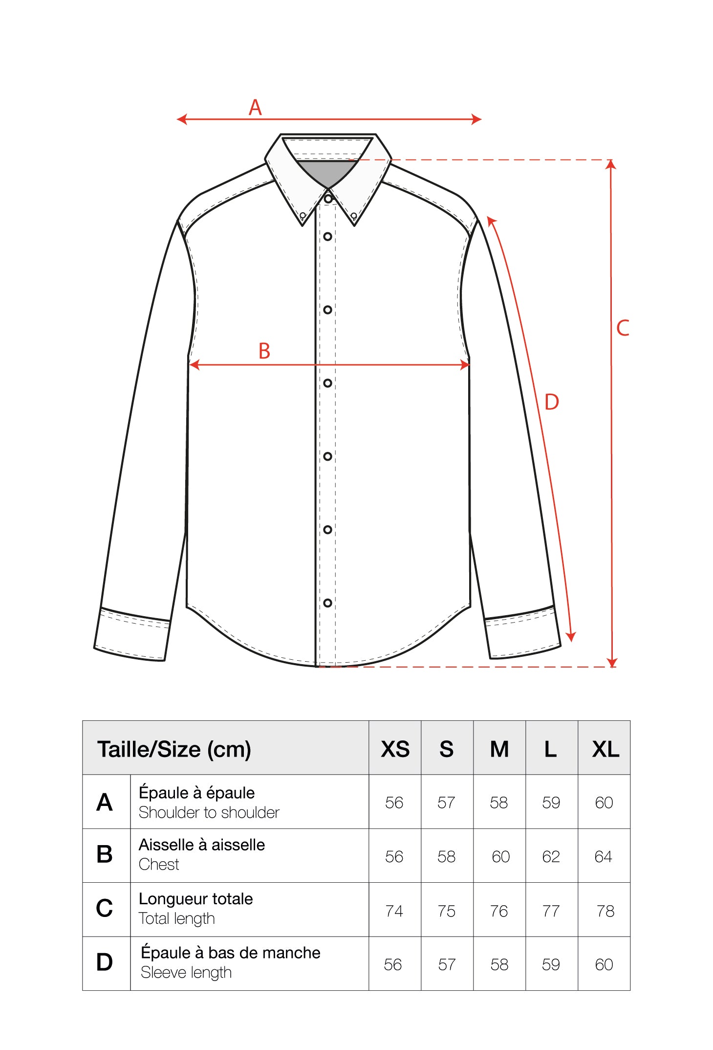 Guide des tailles