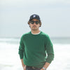Pull Col Rond Lambswool Vert