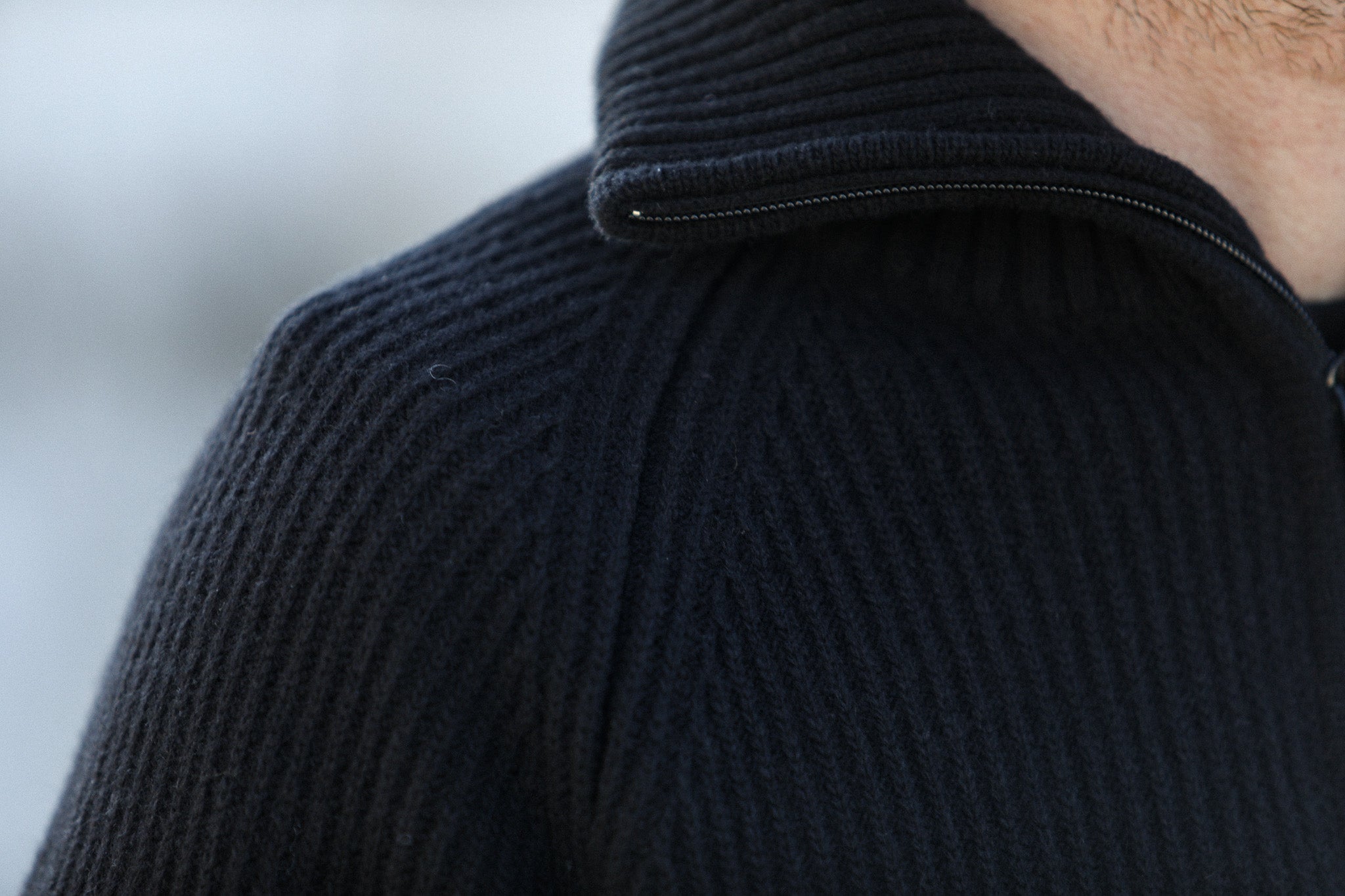 Pull Trucker Lambswool Noir