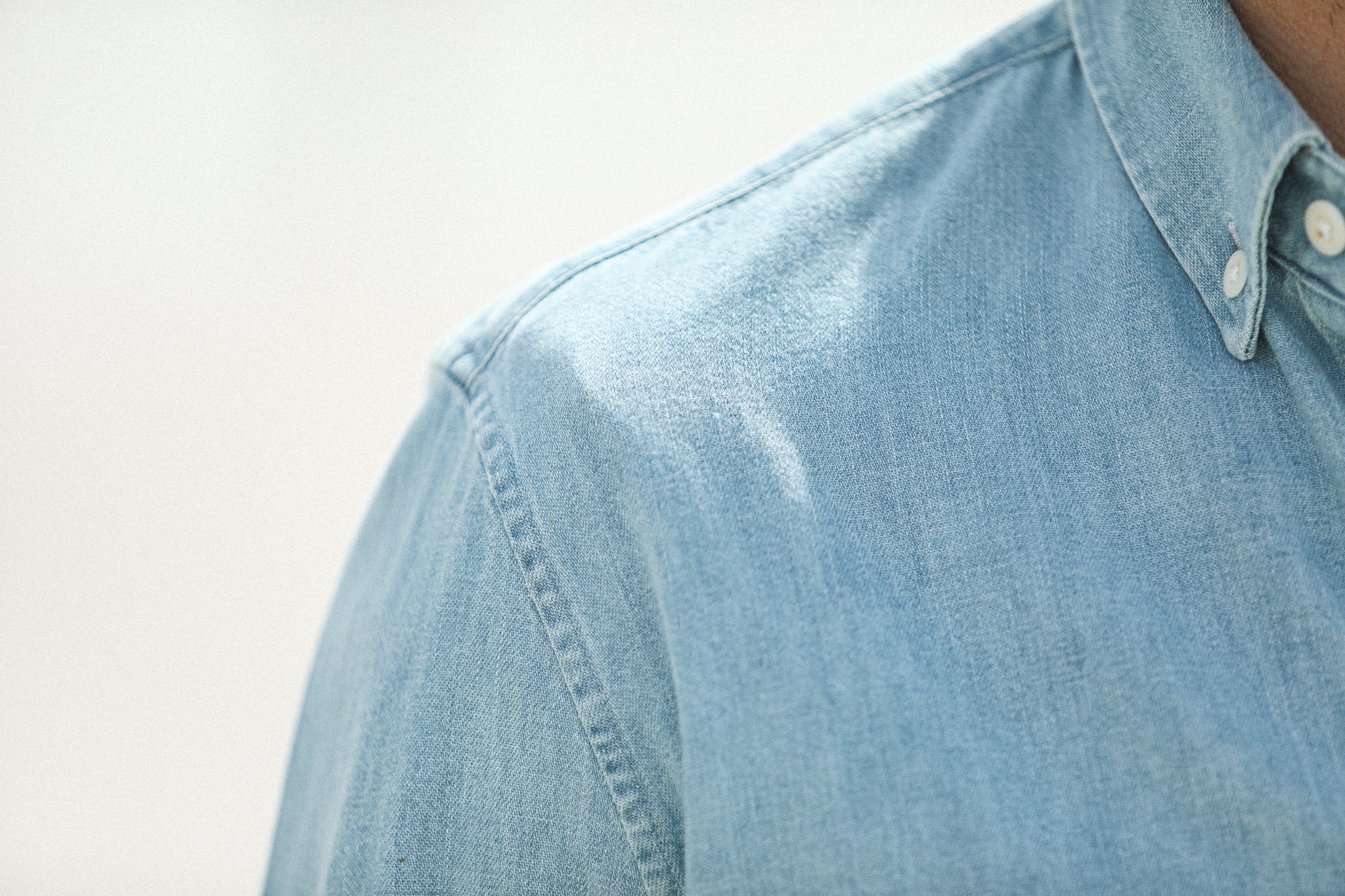 Chemise Denim Japonais Bleach - Rétro Fit