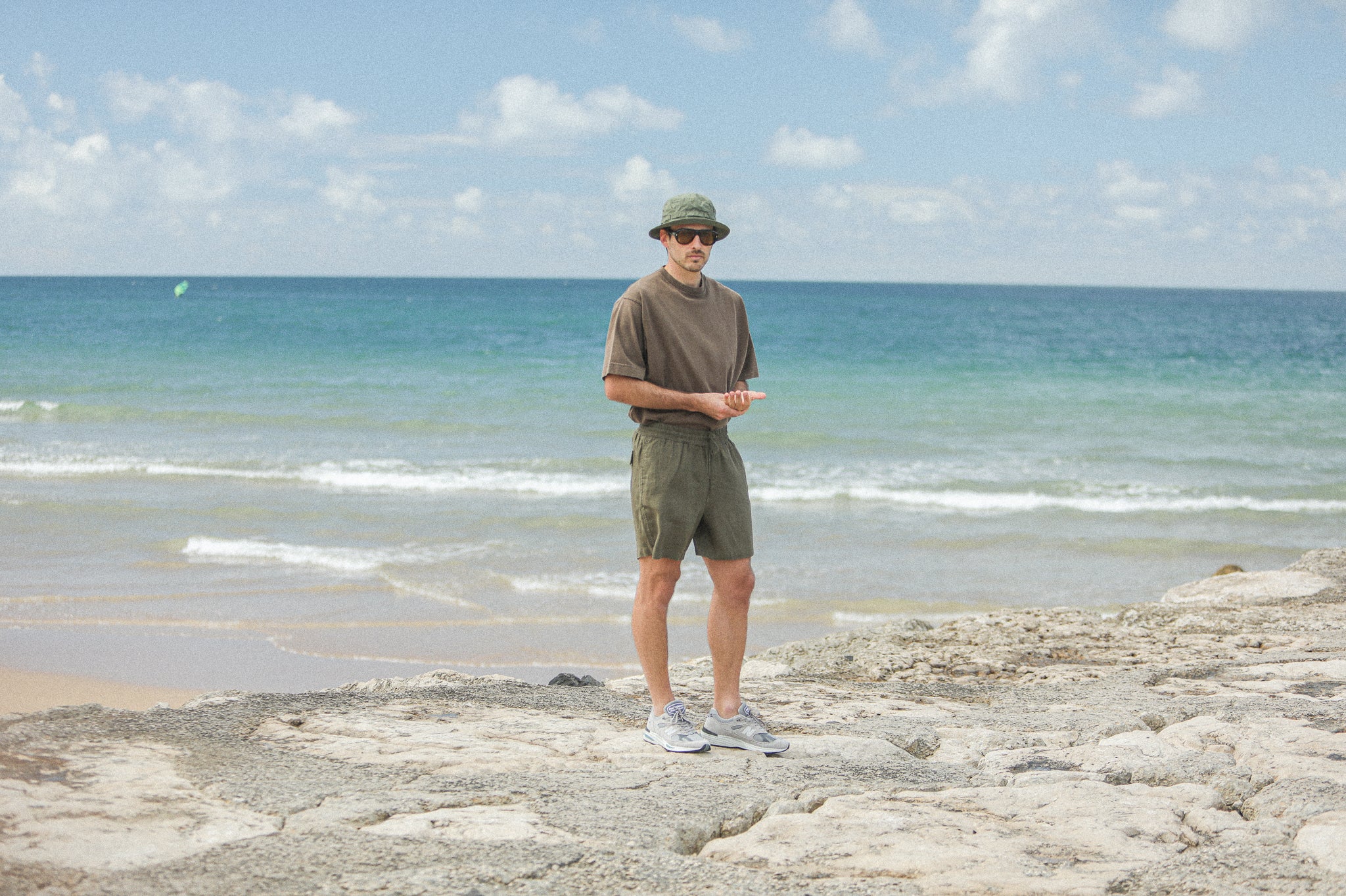 Beach Short Lin Khaki