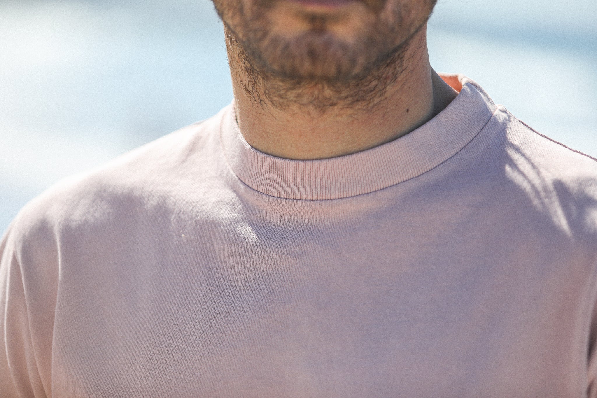 Tee-Shirt Confort Acid Wash Faded Pink
