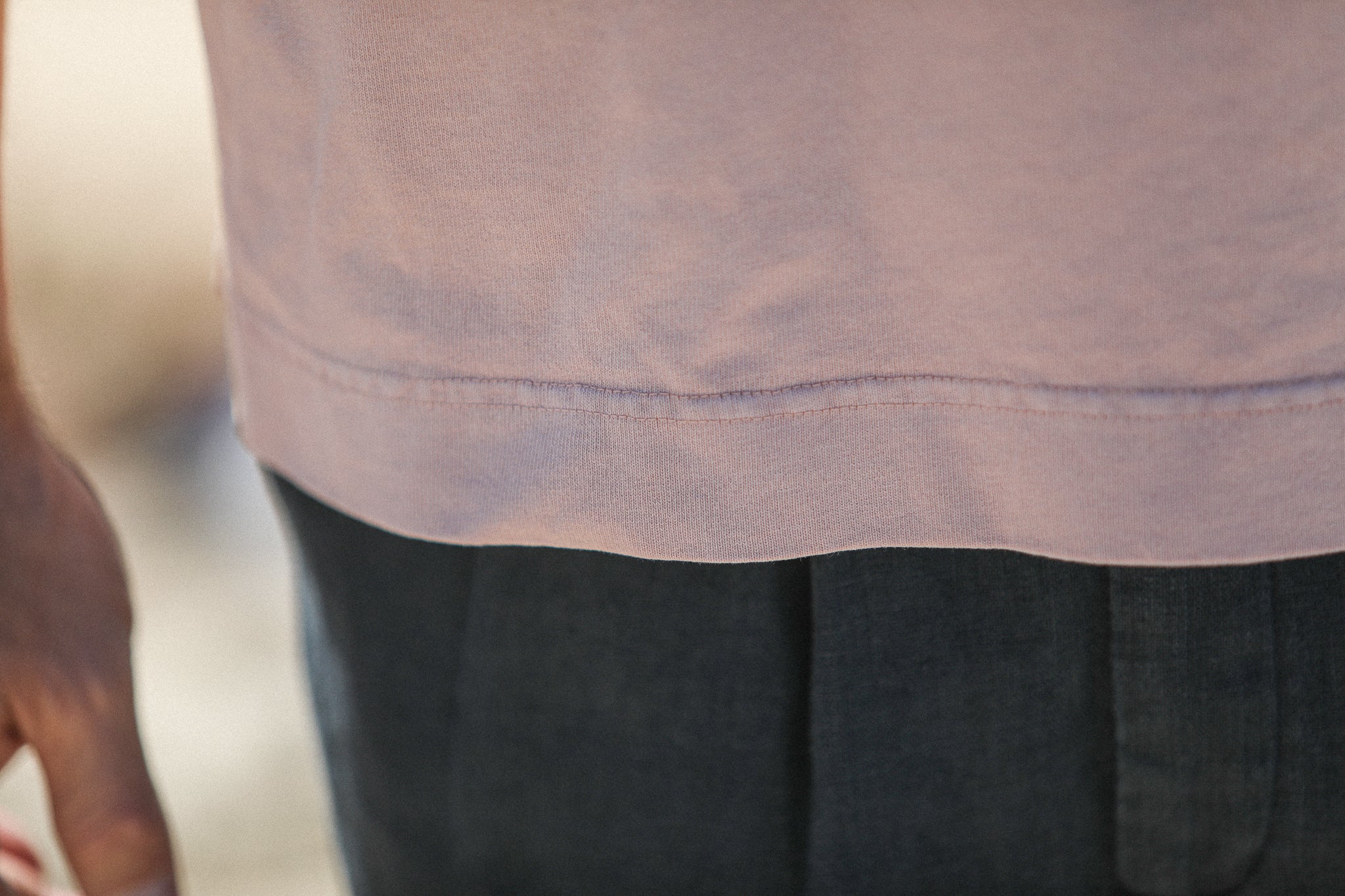 Tee-Shirt Oversize Acid Wash Faded Pink
