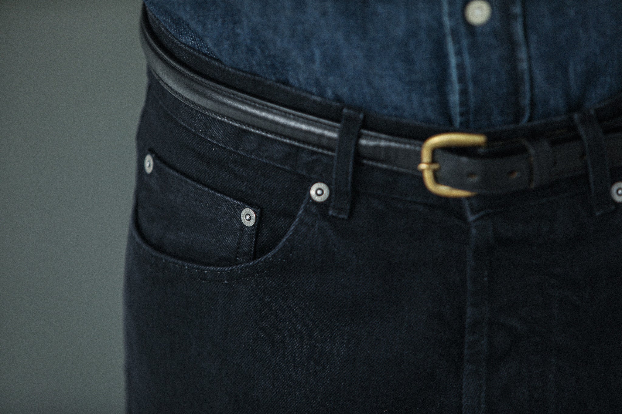 Jean Selvedge Black - Tapered Fit