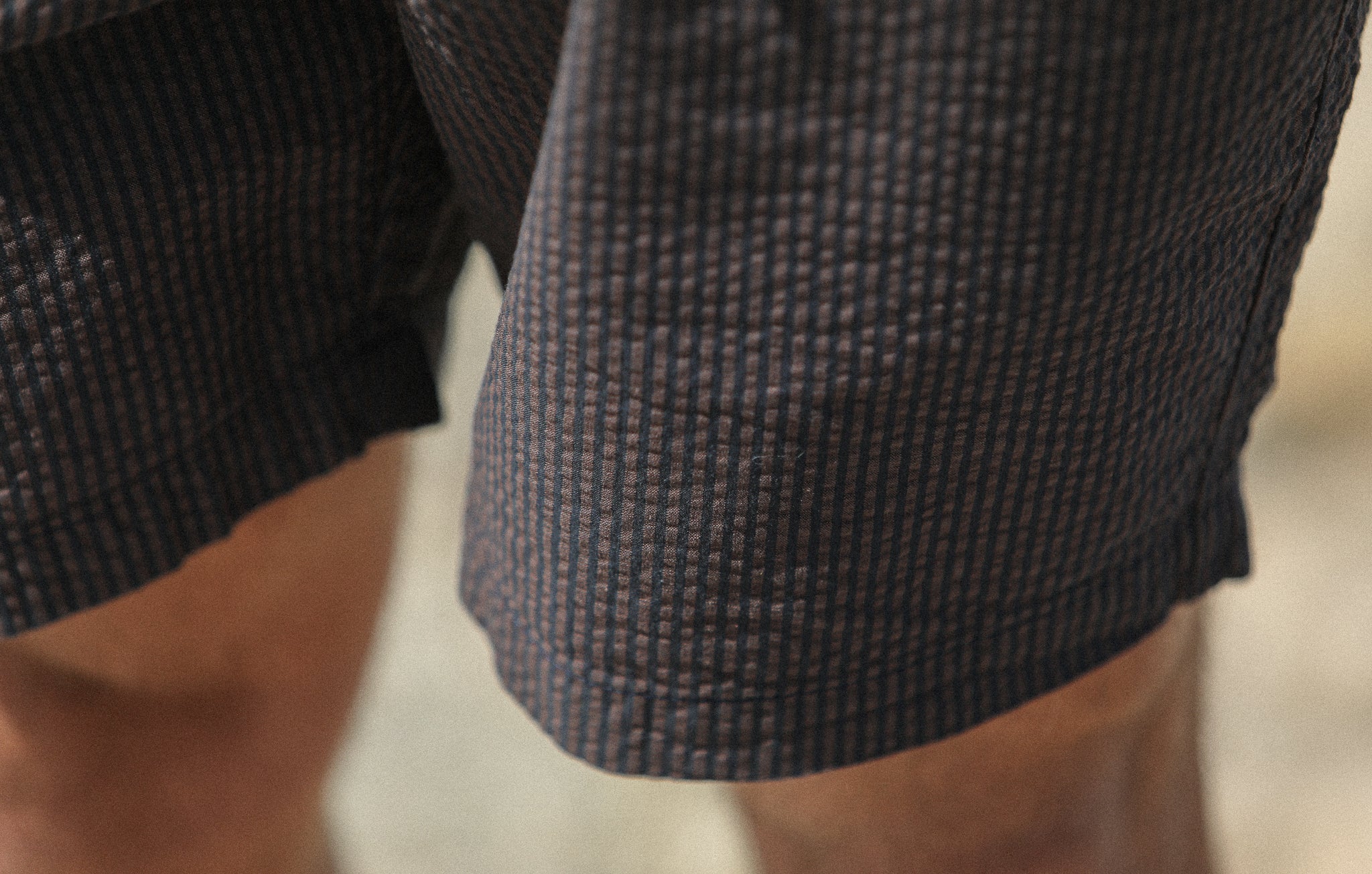 City Short - Seersucker Brown