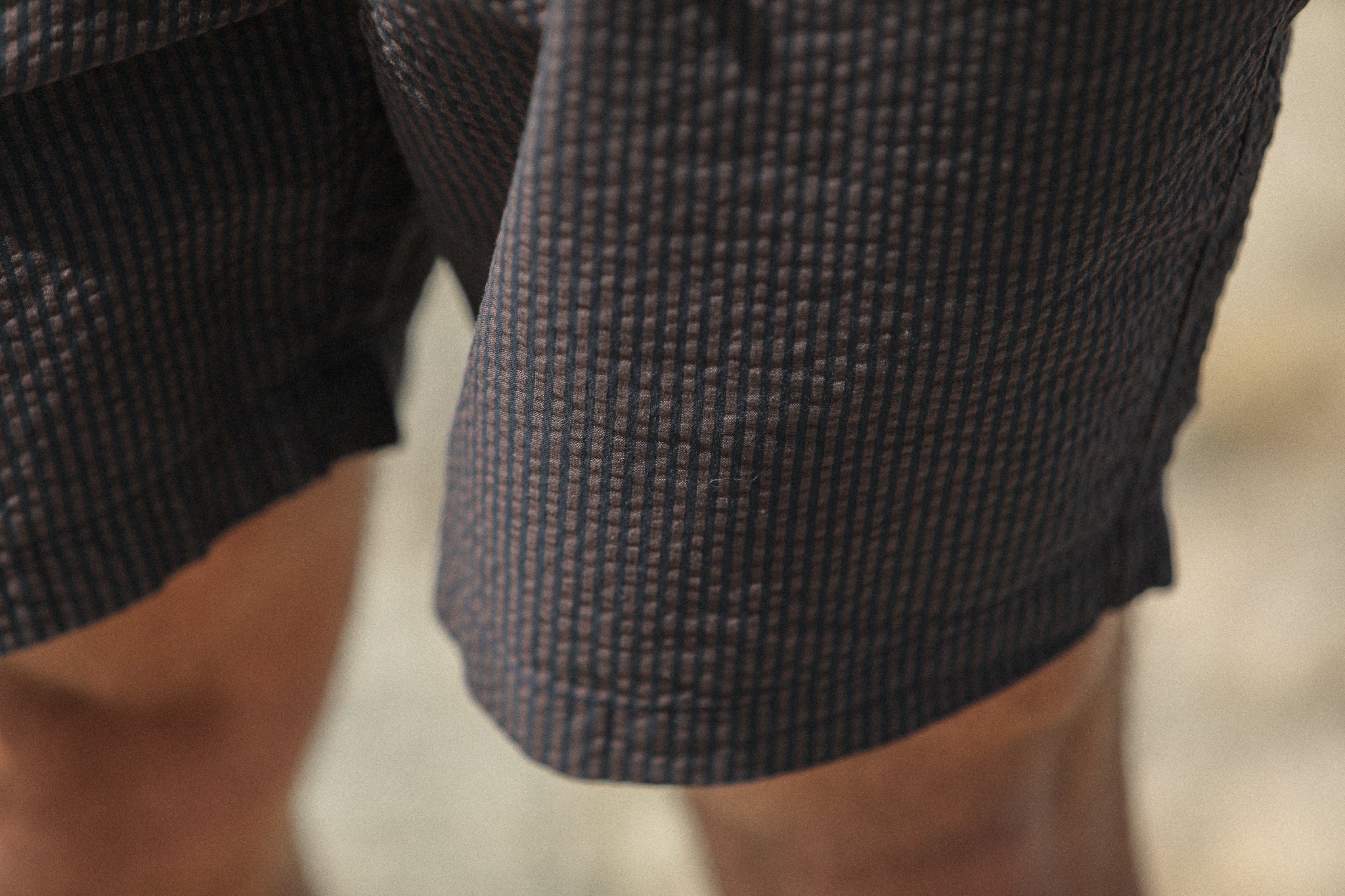 City Short - Seersucker Brown