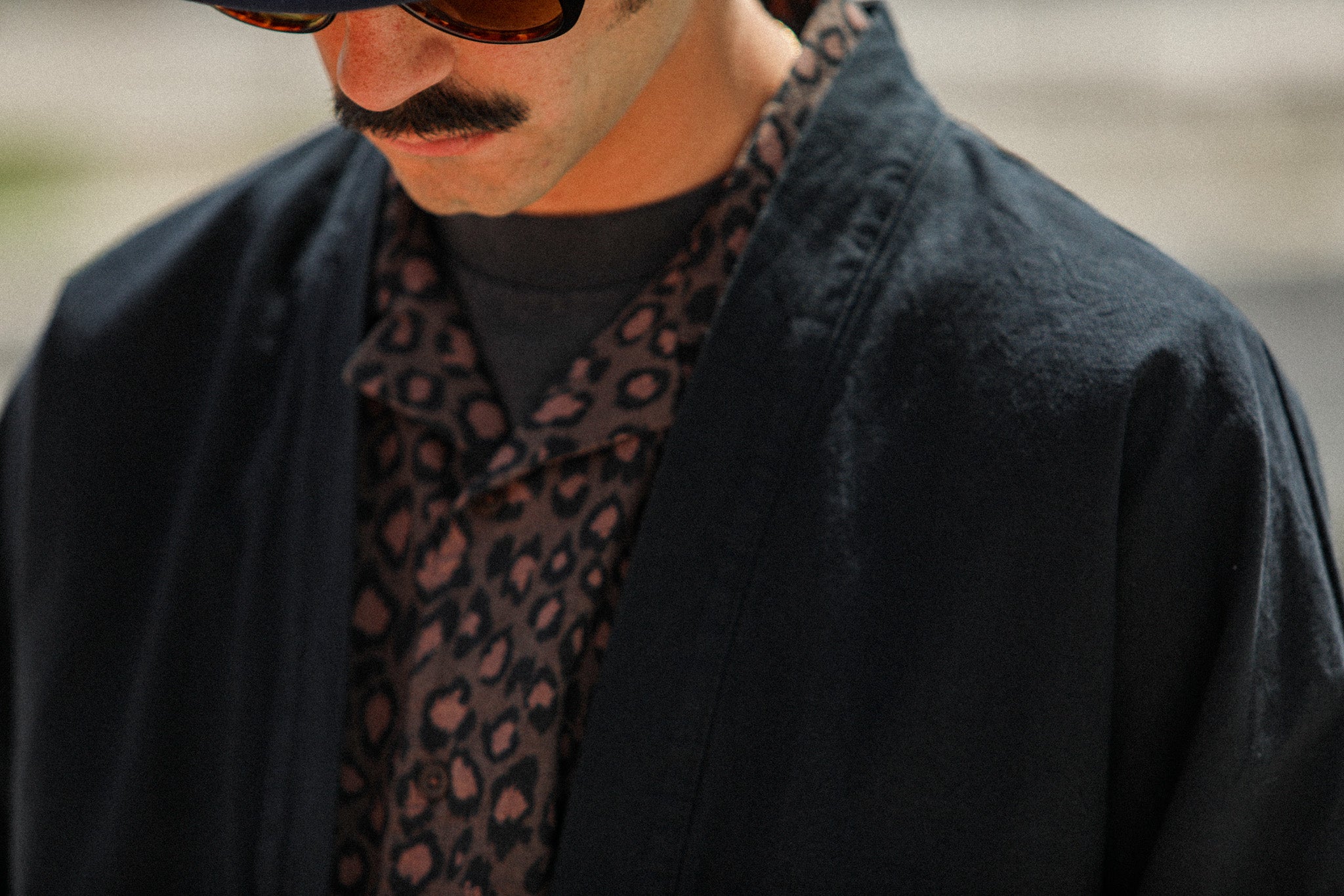 Veste Kimono Canvas Japonais Noir