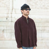 Surchemise Velours Bordeaux Purple - New Modern Fit