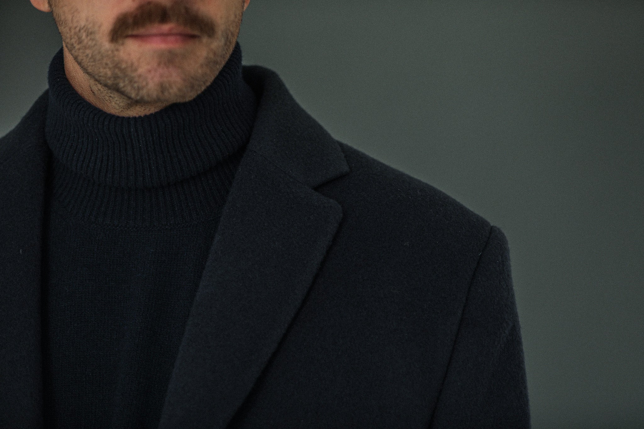 Manteau Long - Laine & Cachemire Navy