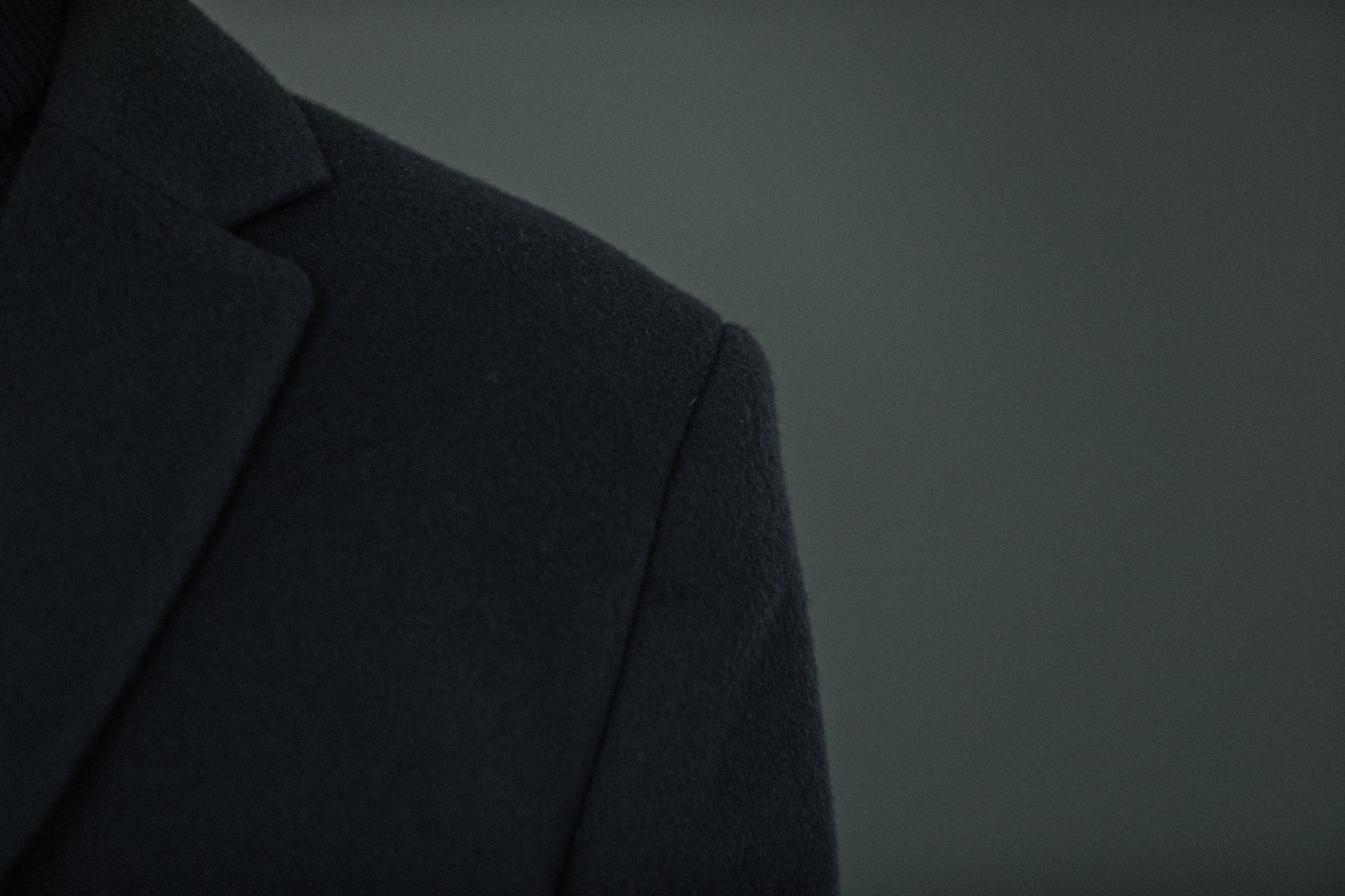 Manteau Long - Laine & Cachemire Navy