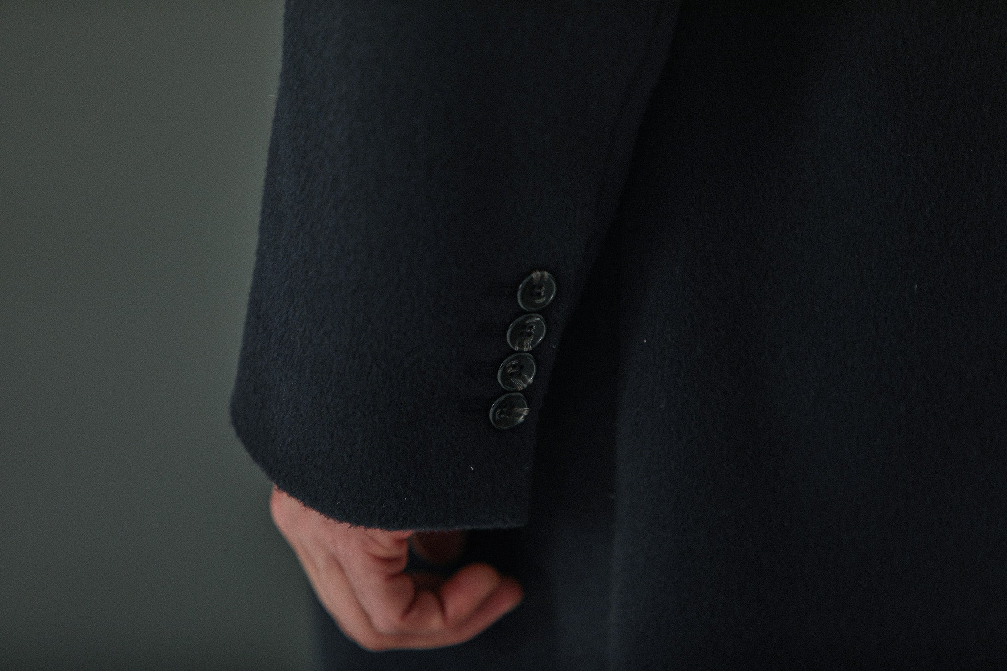 Manteau Long - Laine & Cachemire Navy