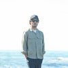 Military Camp Collar Lin Khaki