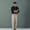 Chino Militaire Pince Simple Beige - Comfort Fit