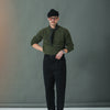 Chino Militaire Pince Simple Black - Comfort Fit