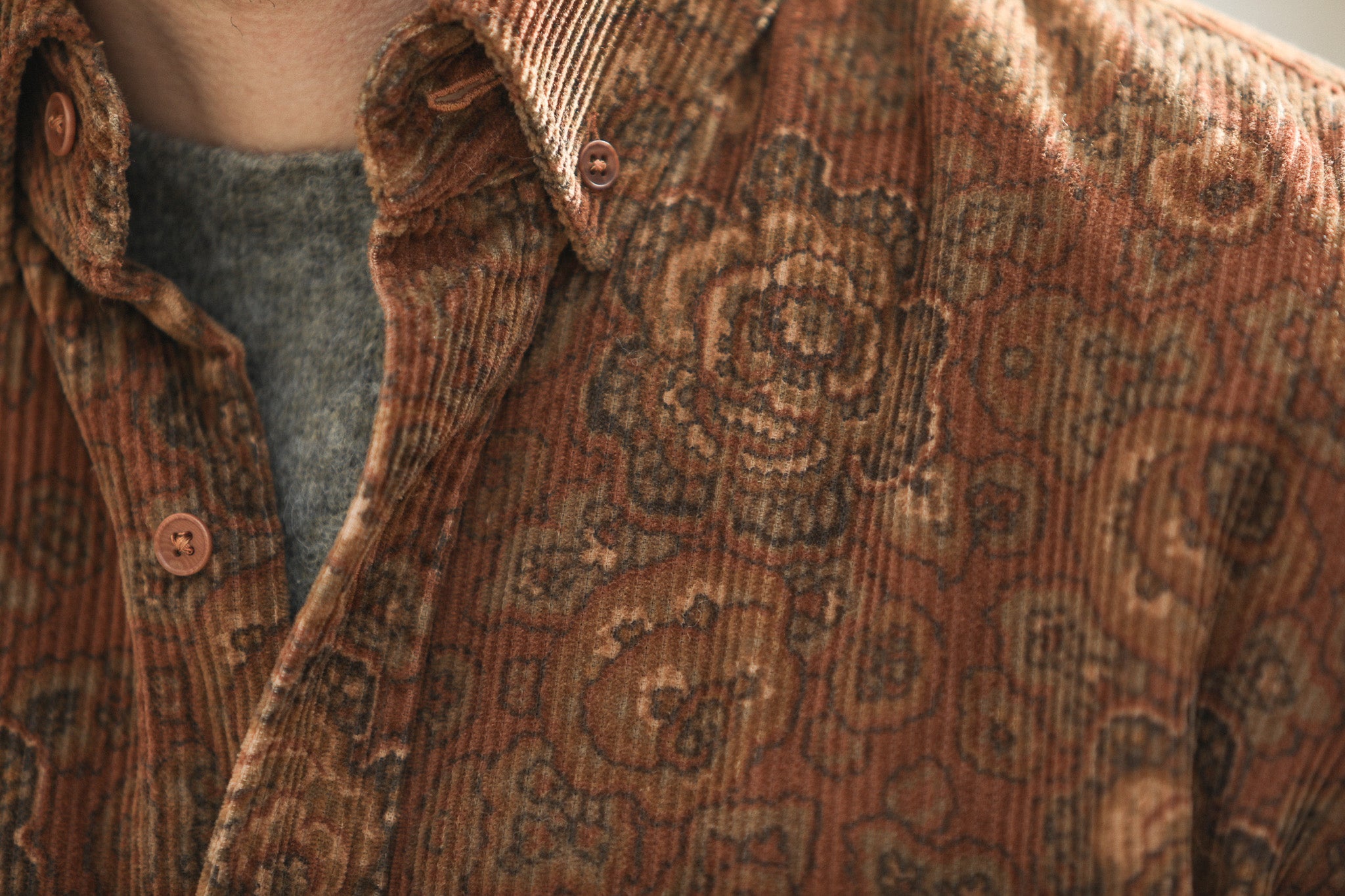 Surchemise Japan Paisley Rust - New Modern Fit