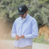 Chemise Oxford Rayures Larges Bleue - Modern Fit