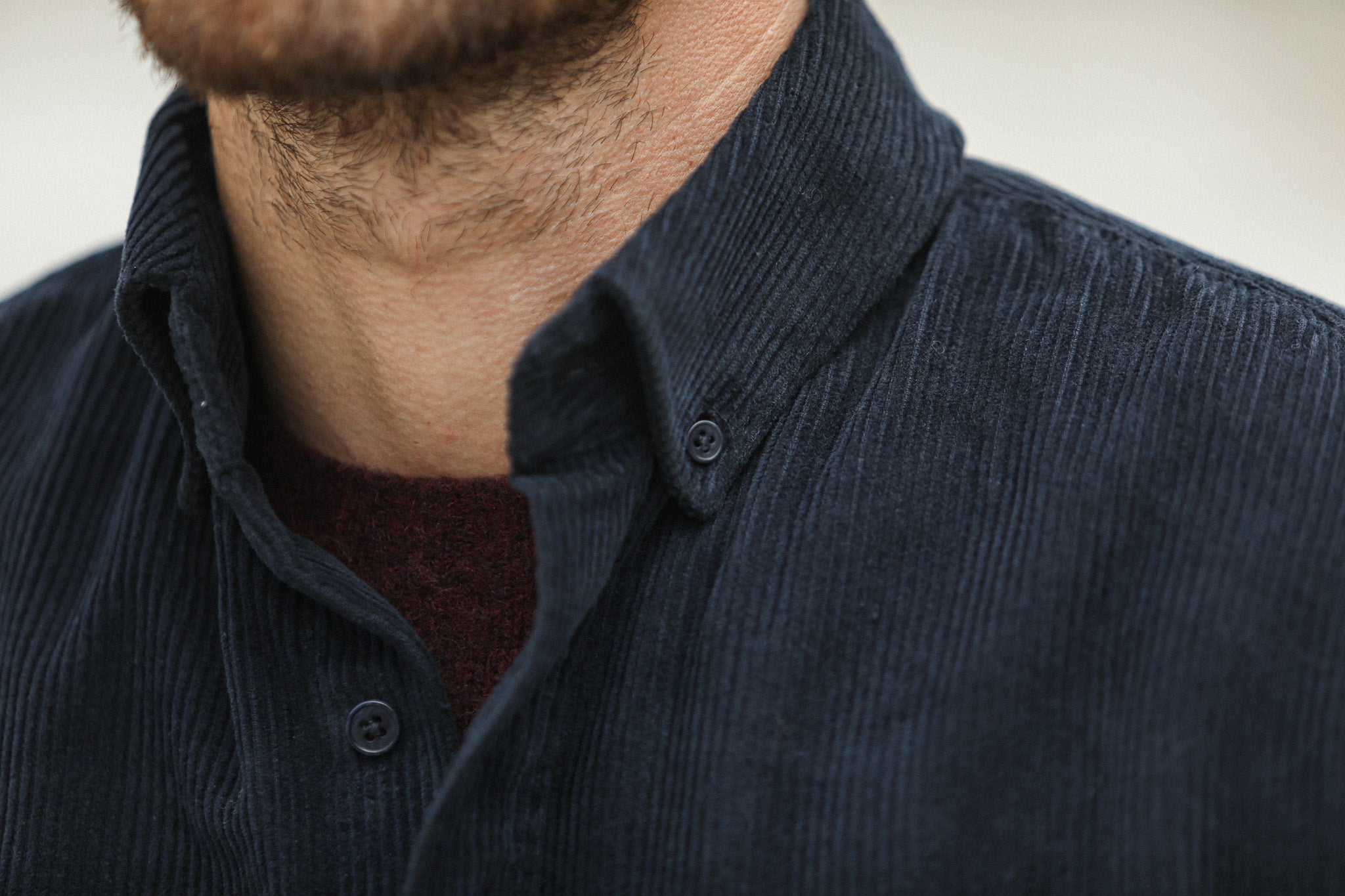 Surchemise Velours Navy - New Modern Fit