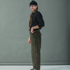 Chino militaire Velours Khaki - Comfort Fit