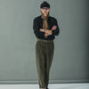 Chino militaire Velours Khaki - Comfort Fit