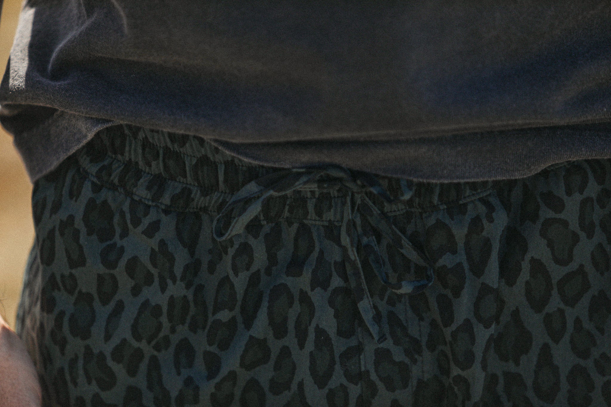 Beach Short - Leopard Japonais Blue