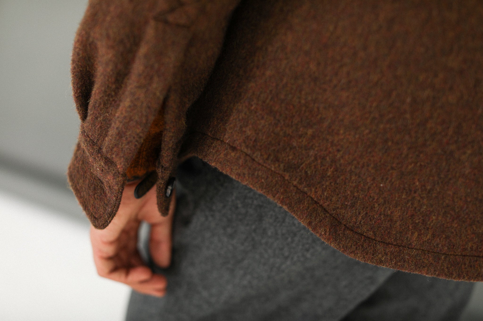 Surchemise Laine Mérinos Rouille - New Fit