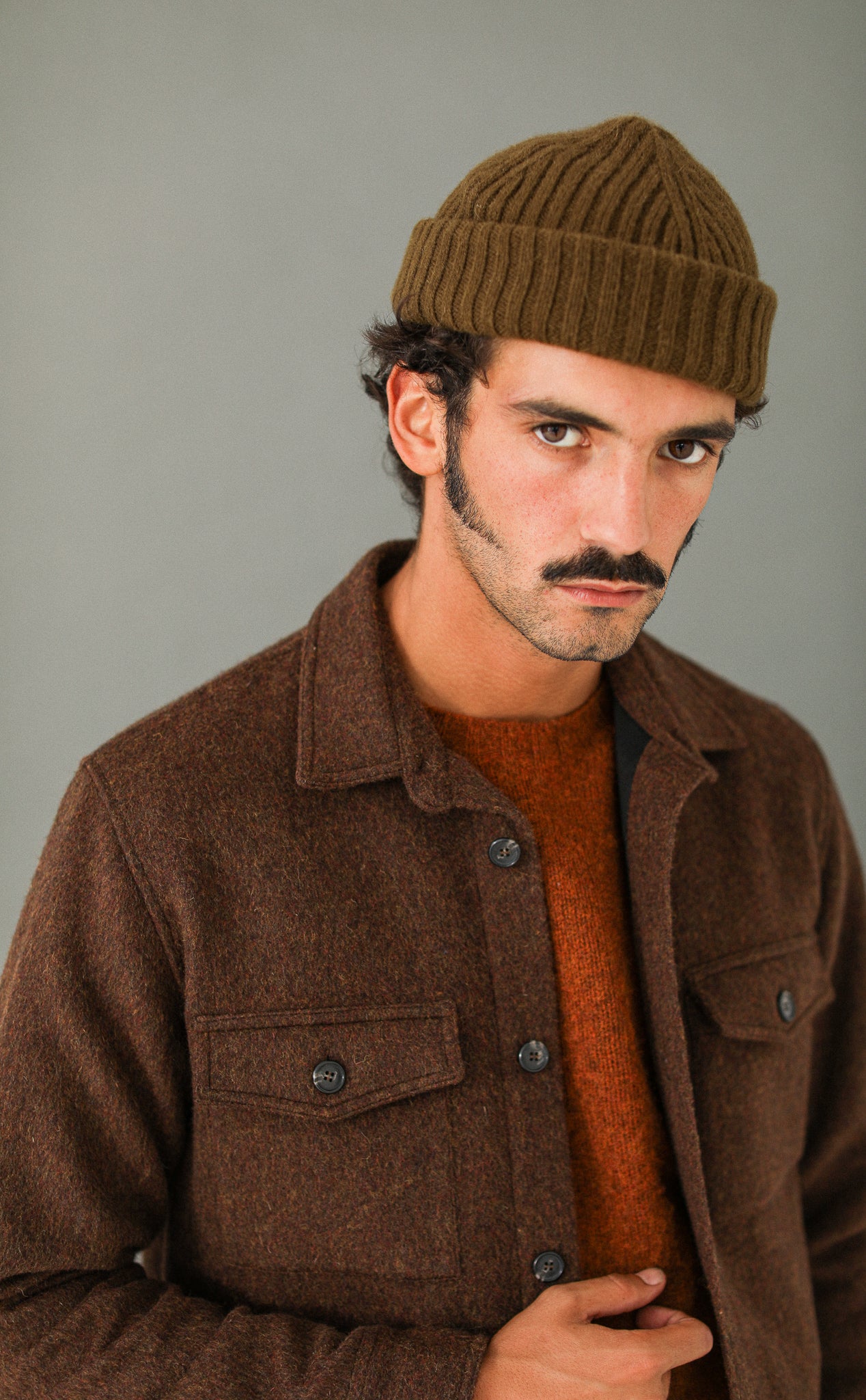 Surchemise Laine Mérinos Rouille - New Fit