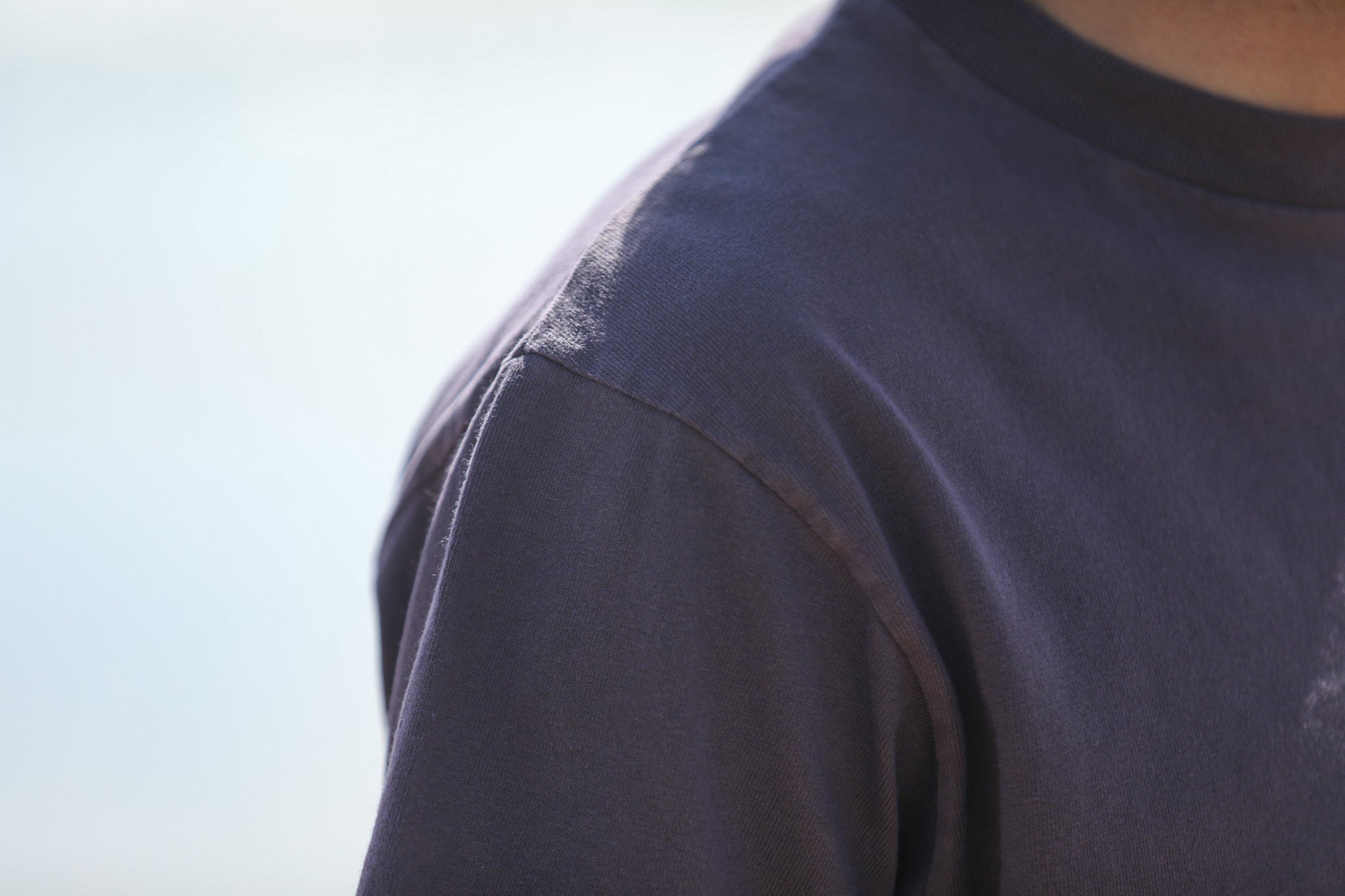 Tee-Shirt Confort Acid Wash Violet