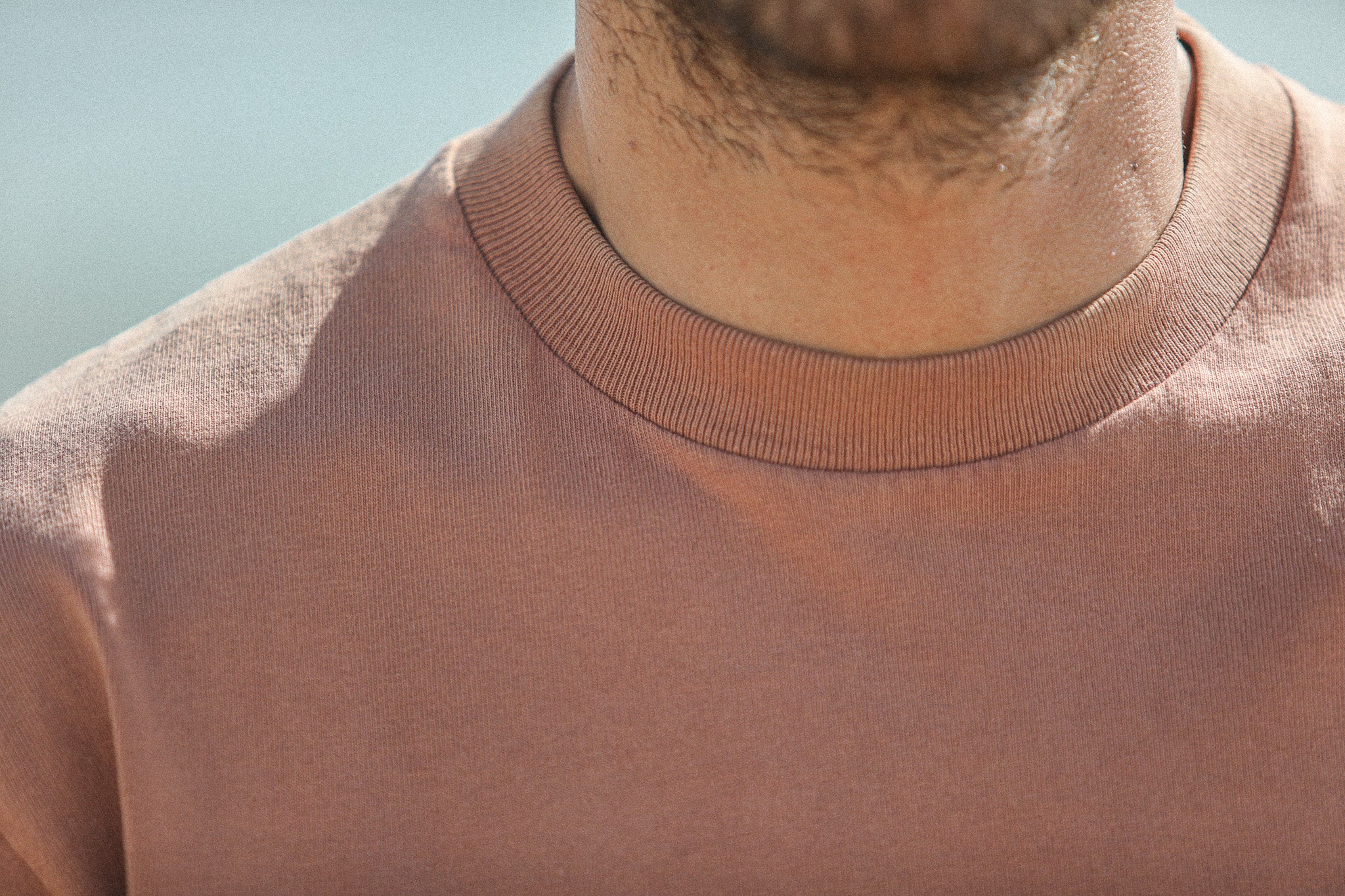 Tee-Shirt Comfort Acid Wash Rose Dust