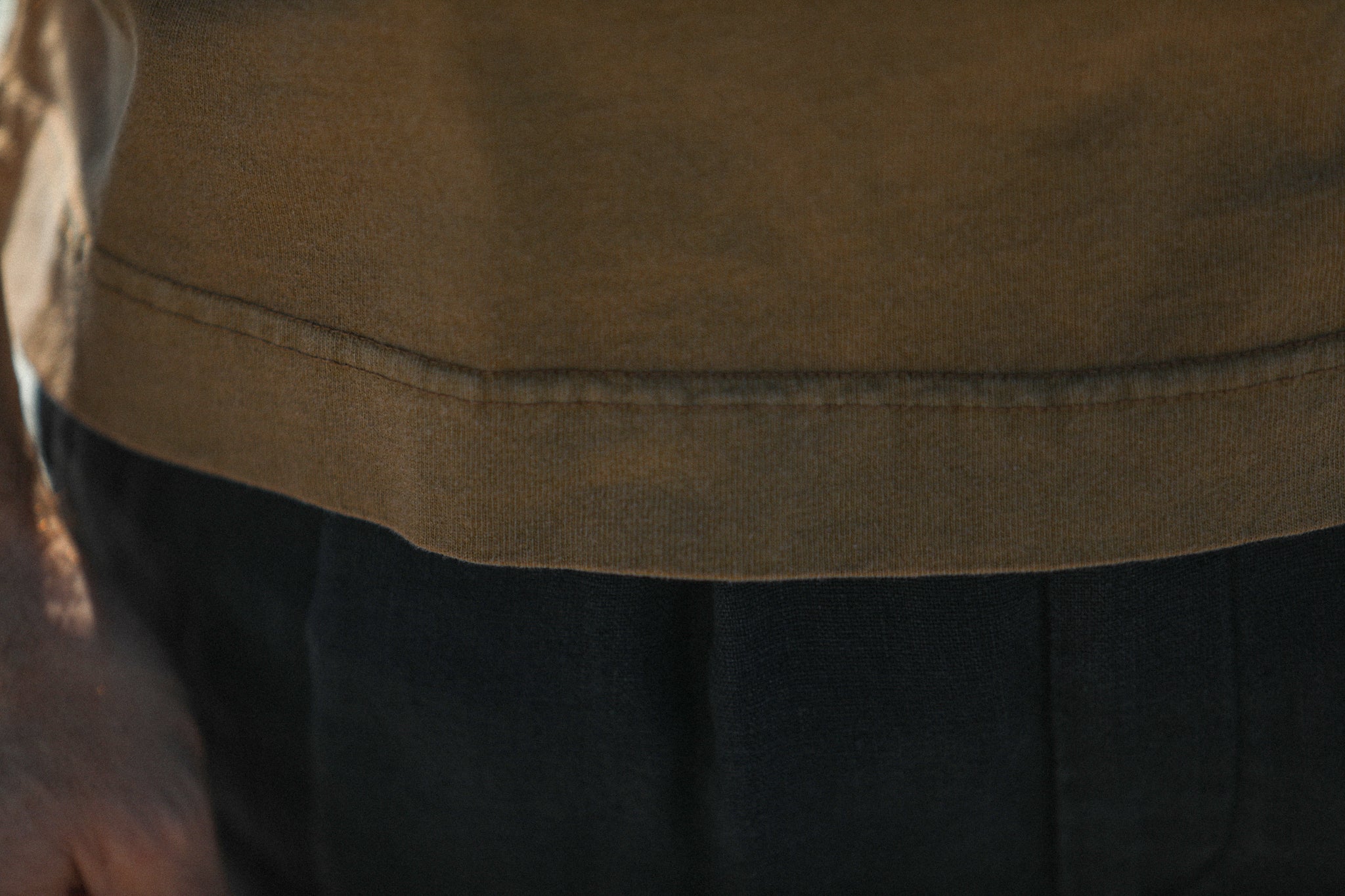 Tee-Shirt Oversize Acid Wash Cognac
