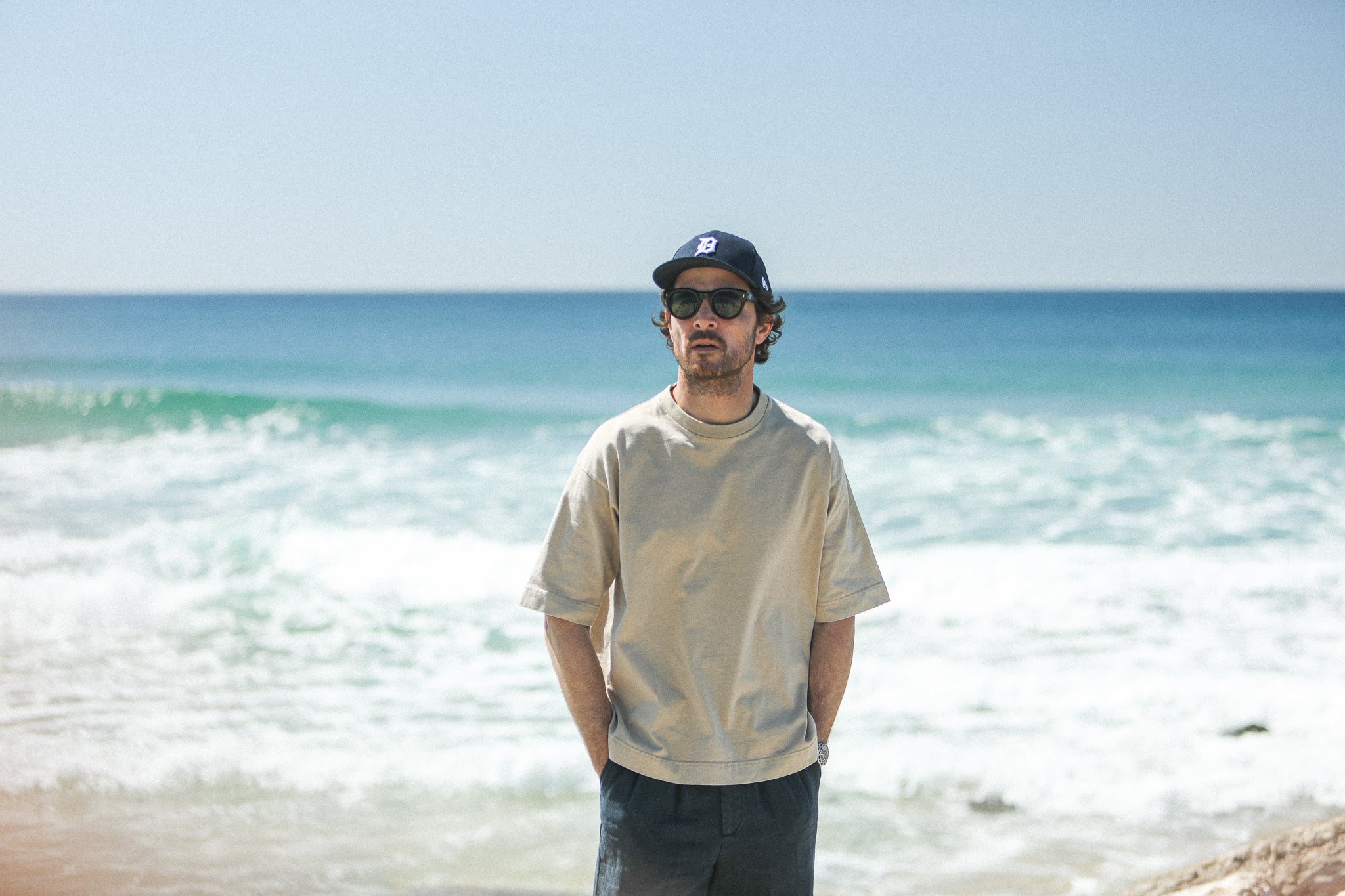 Tee-Shirt Oversize Acid Wash Sand