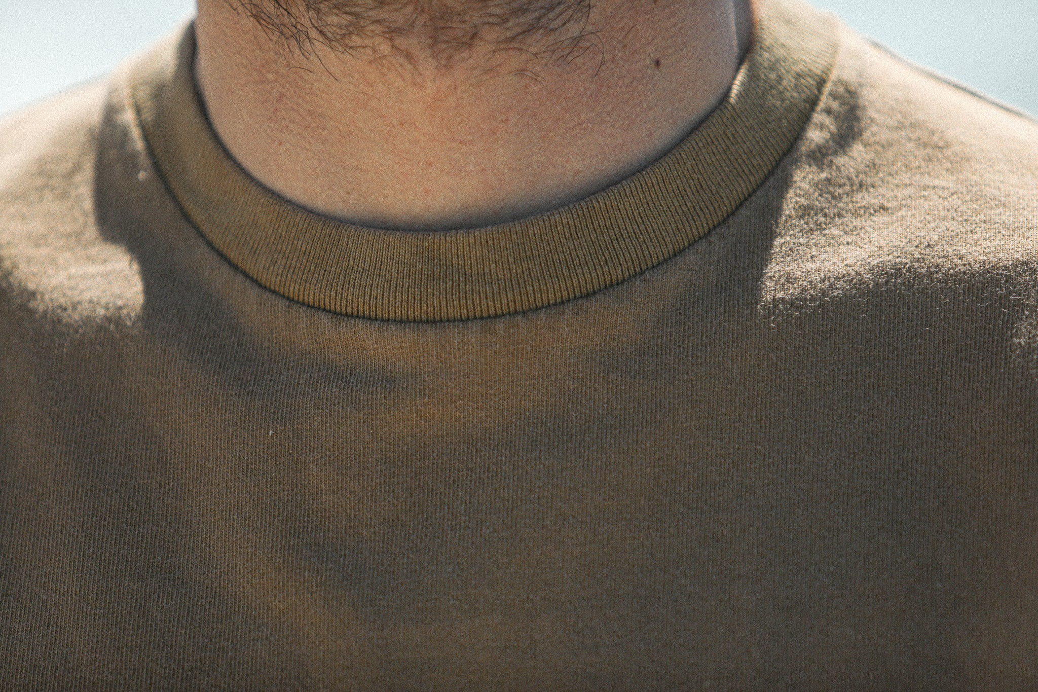 Tee-Shirt Confort Acid Wash Cognac