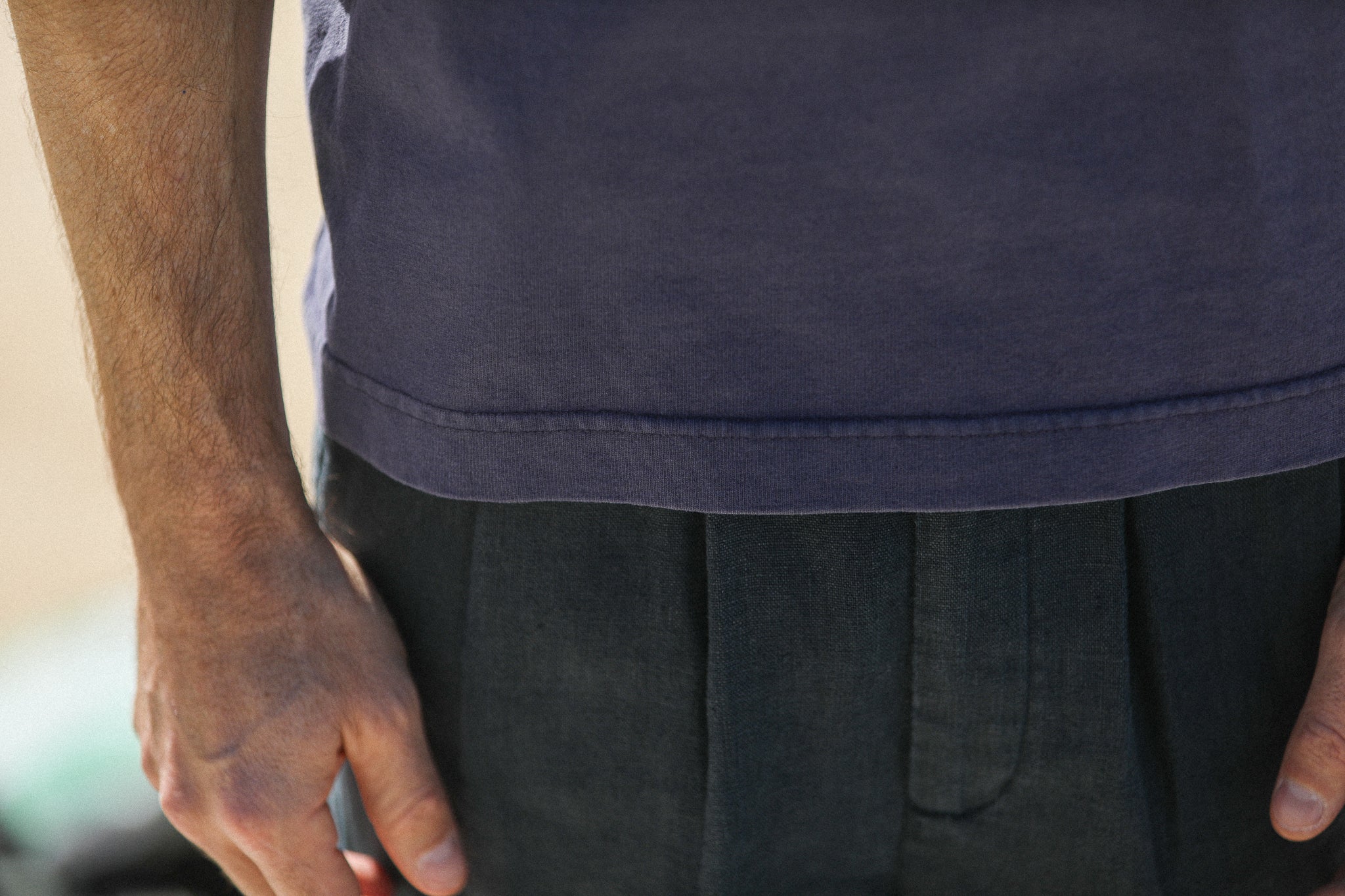 Tee-Shirt Oversize Acid Wash Deep Purple