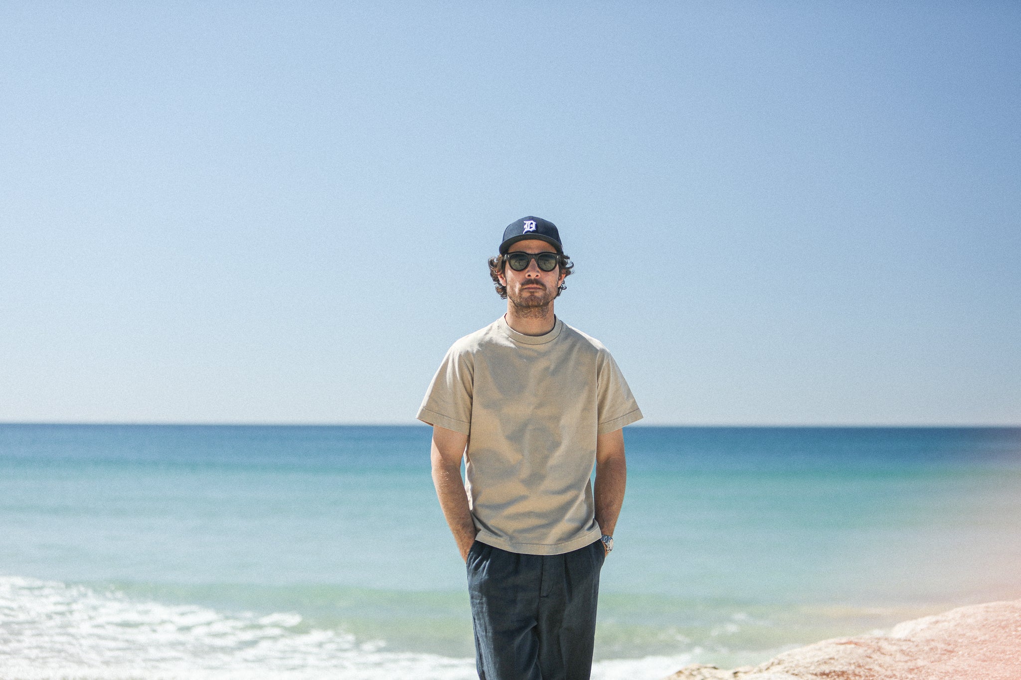 Tee-Shirt Confort Acid Wash Sand