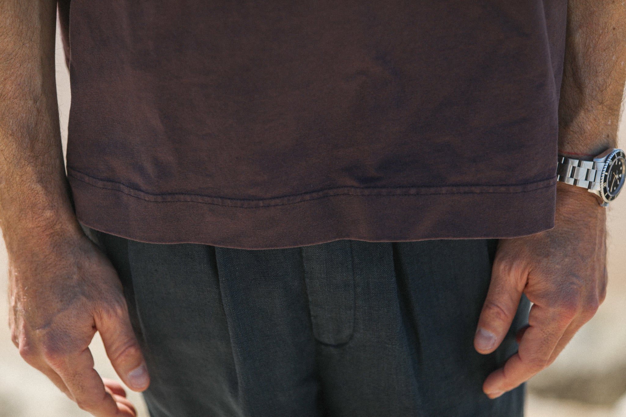 Tee-Shirt Oversize Acid Wash Dark cherry