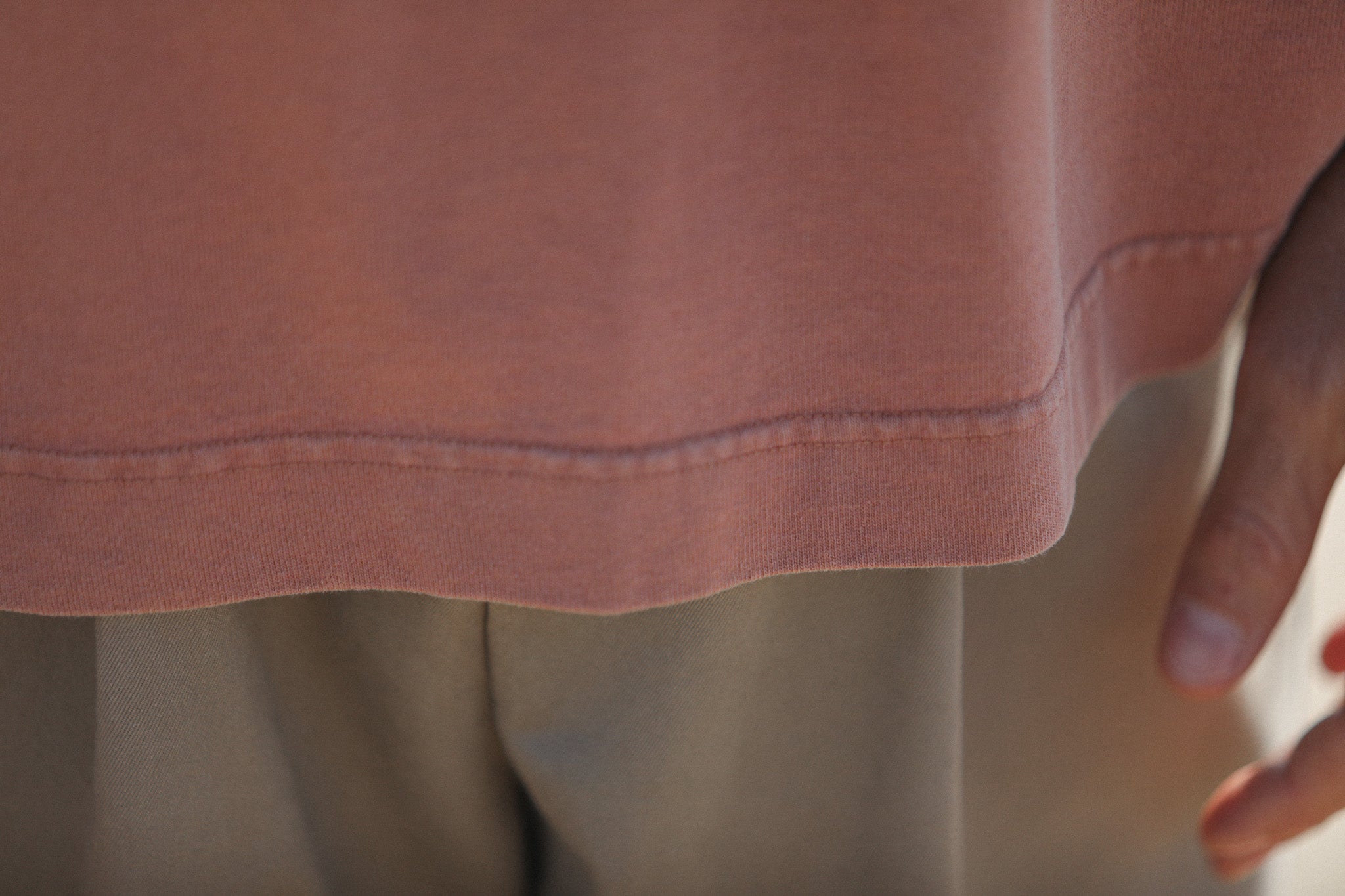 Tee-Shirt Oversized Acid Wash Rose Dust
