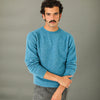 Pull Shetland "Shaggy" Bleu