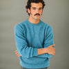 Pull Shetland "Shaggy" Bleu