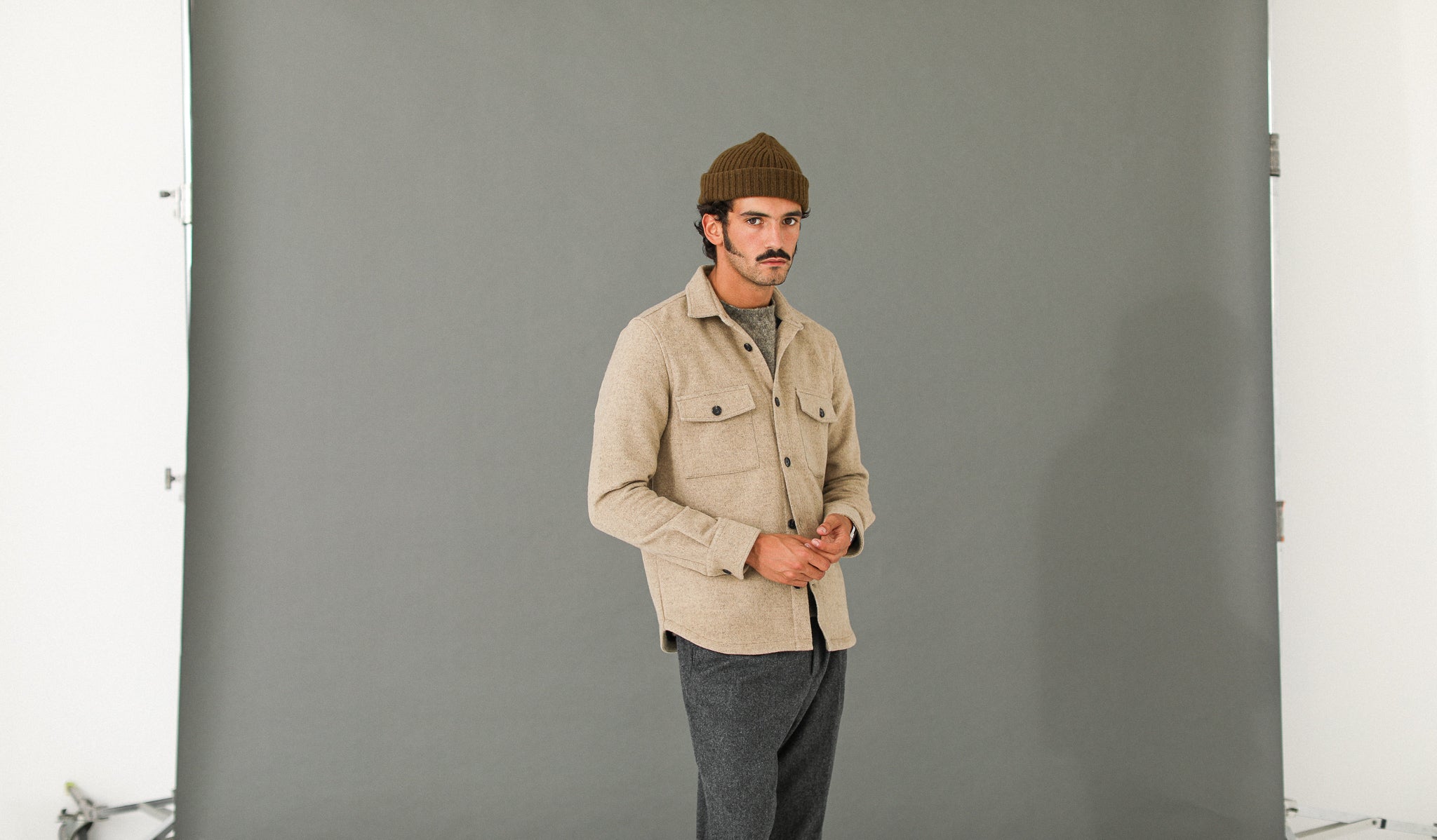 Surchemise Laine Mérinos Crème - New Fit