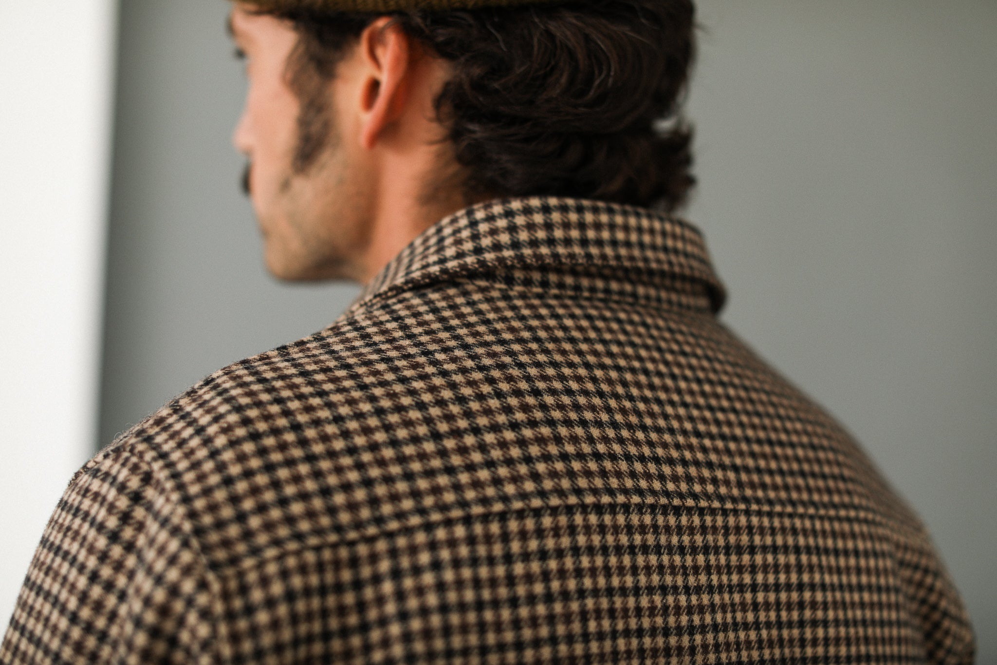 Surchemise Lambswool Pied de Poule New Fit